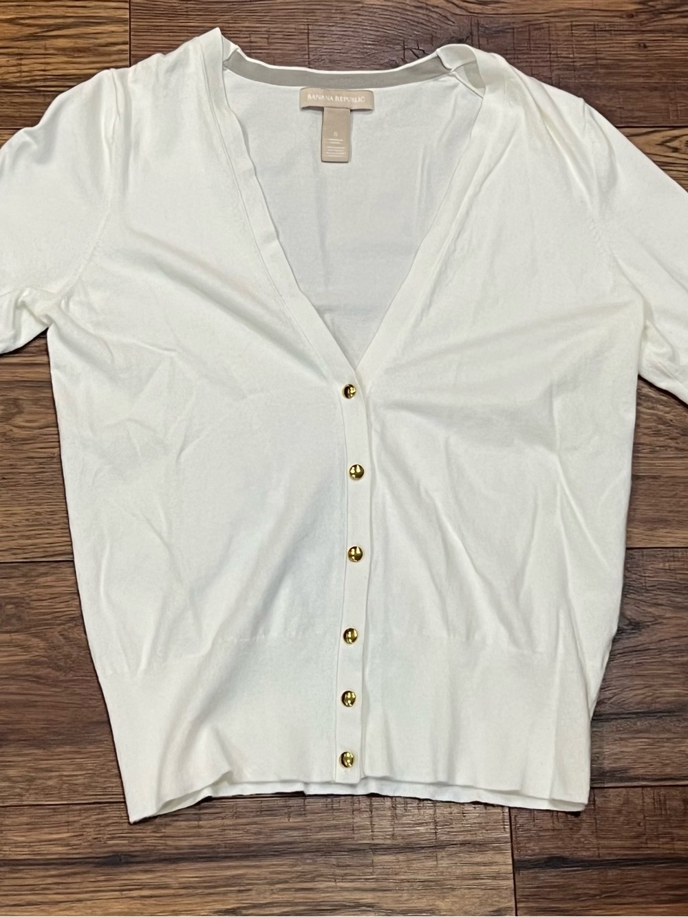 Banana Republic Short Sleeve Button Up Cardigan Size Small